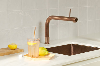 Quooker Front boiling water tap in rose copper