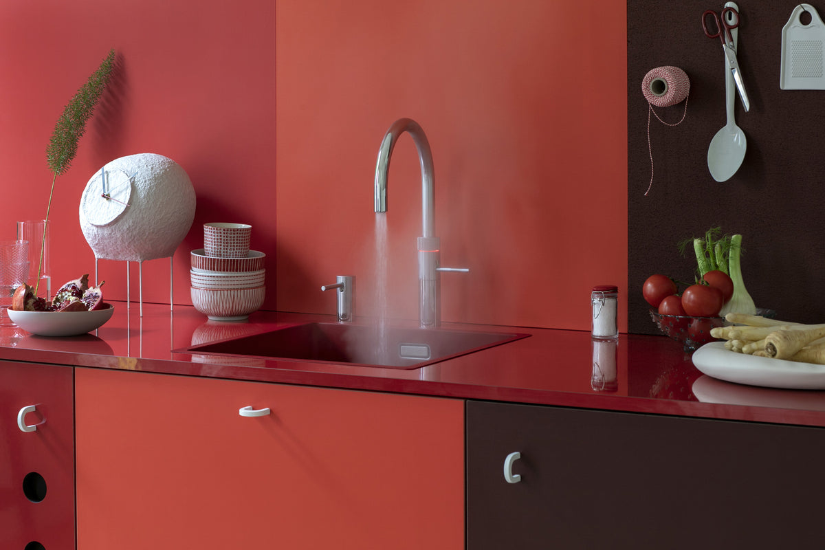 Quooker Fusion round boiling water tap in chrome