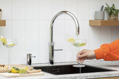 Quooker Fusion round boiling water tap in chrome