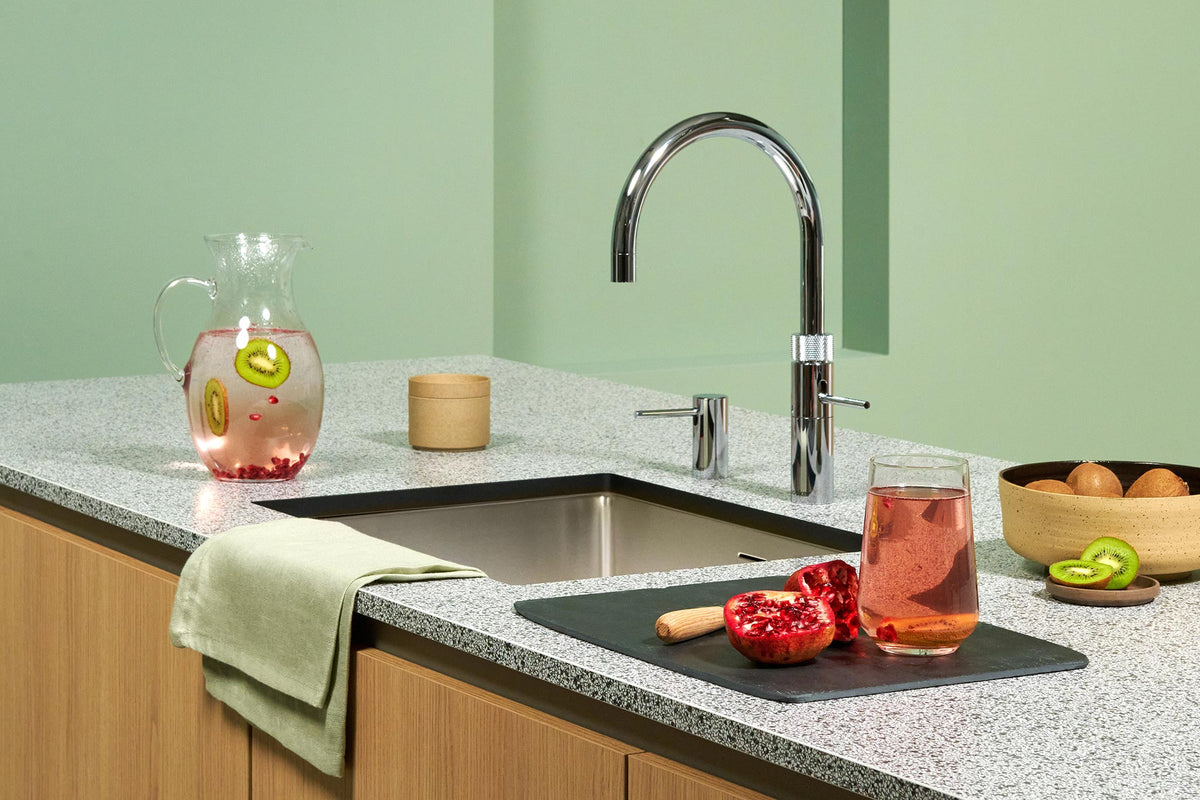 Quooker Fusion round boiling water tap in chrome