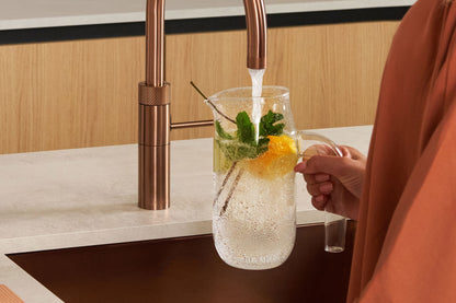 Quooker Fusion round boiling water tap in rose copper