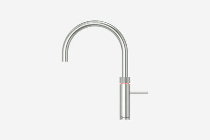 Quooker Fusion round boiling water tap in stainless steel