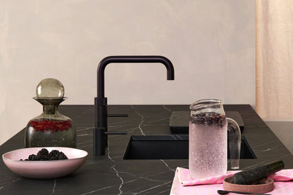 Quooker Fusion square boiling water tap in black