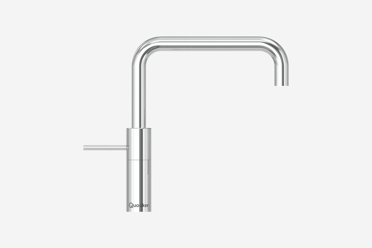 Quooker Nordic square mixer tap in chrome