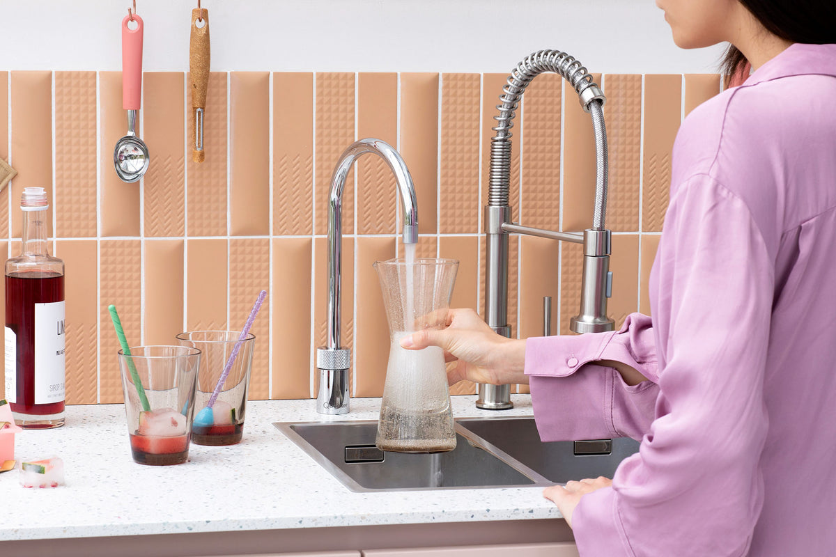 Quooker Nordic round boiling water tap in chrome