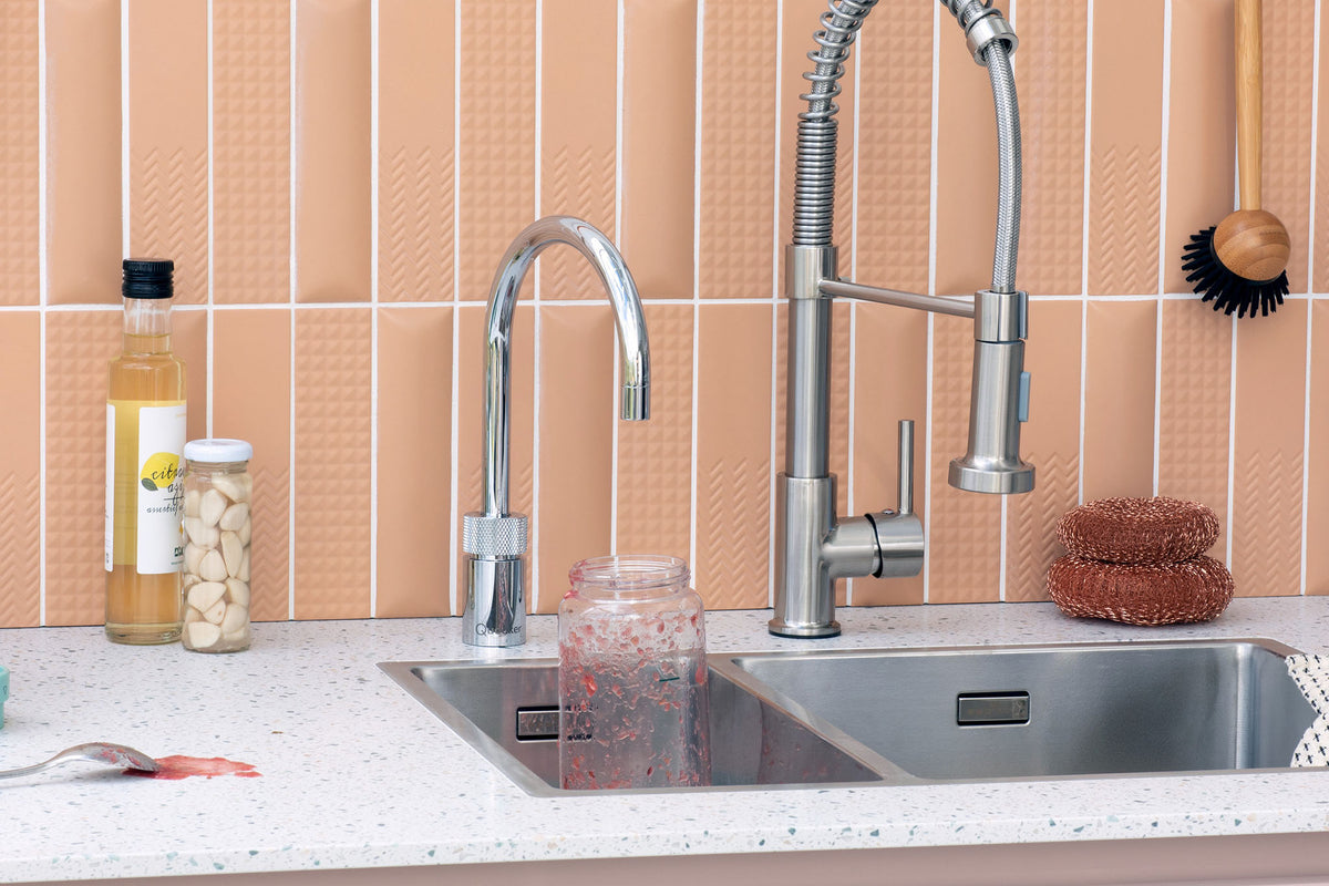 Quooker Nordic round boiling water tap in chrome