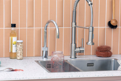 Quooker Nordic round boiling water tap in chrome