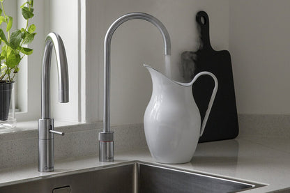 Quooker Nordic round boiling water tap in stainless steel