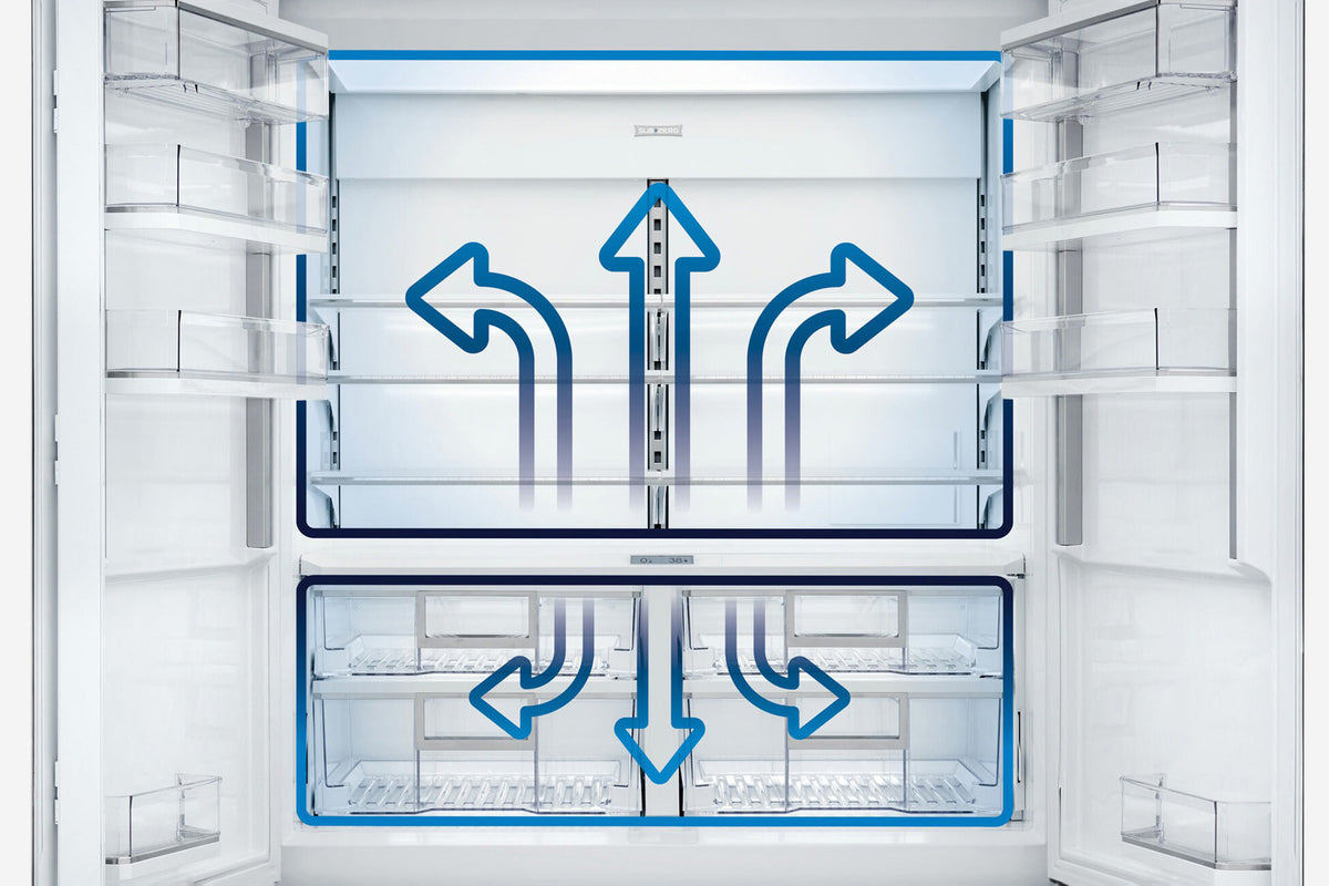 Sub-Zero Classic 91 cm under and over fridge-freezer