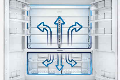 Sub-Zero Classic 91 cm under and over fridge-freezer