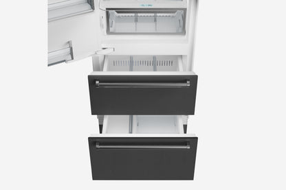 Sub-Zero Designer 76 cm under and over fridge-freezer