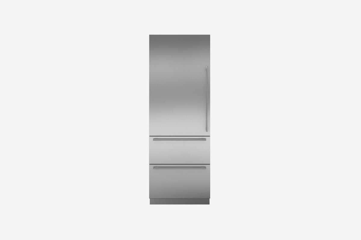 Sub-Zero Designer 76 cm under and over fridge-freezer