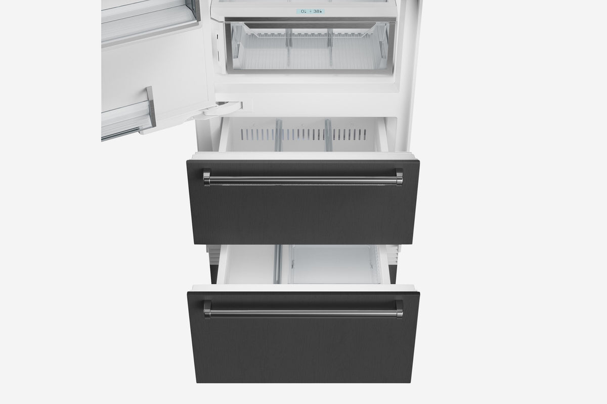 Sub-Zero Designer 91 cm under and over fridge-freezer