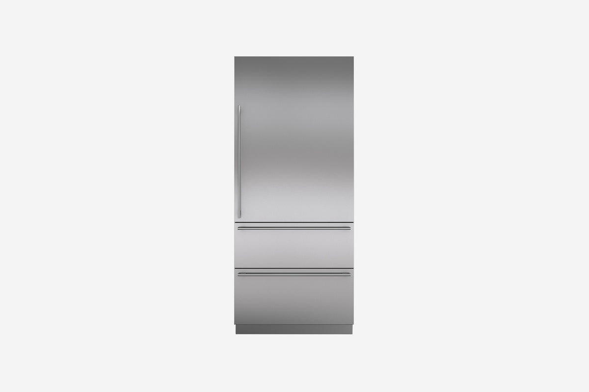 Sub-Zero Designer 91 cm under and over fridge-freezer