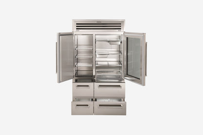Sub-Zero Professional 122 cm fridge-freezer with glass door