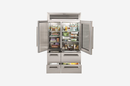 Sub-Zero Professional 122 cm fridge-freezer with glass door