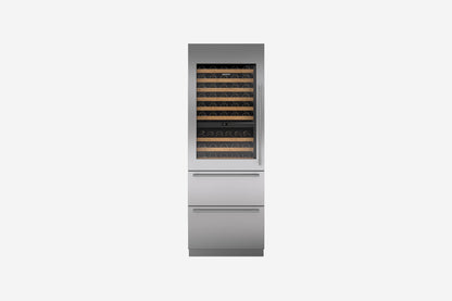 Sub-Zero Designer 76 cm column wine storage with fridge drawers