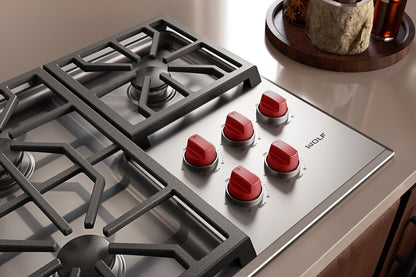 Wolf Professional 91 cm 5 burner gas hob