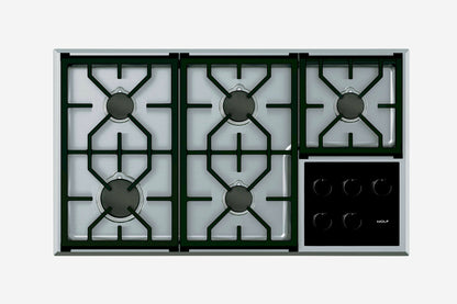 Wolf Transitional 91 cm 5 burner gas hob