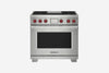 Wolf Dual Fuel 91 cm 4 burner & Teppanyaki range cooker