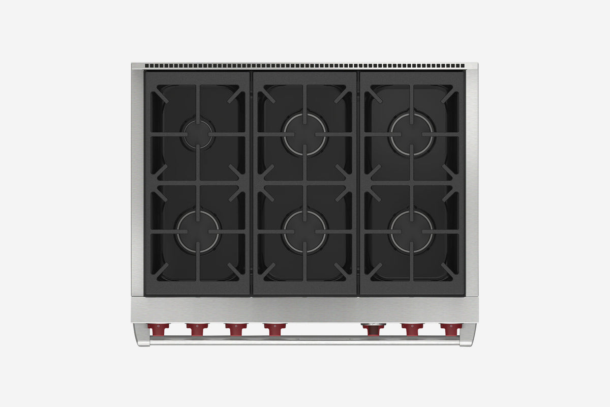 Wolf Dual Fuel 91 cm 6 burner range cooker