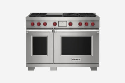 Wolf Dual Fuel 122 cm 4 burner, chargrill & Teppanyaki range cooker