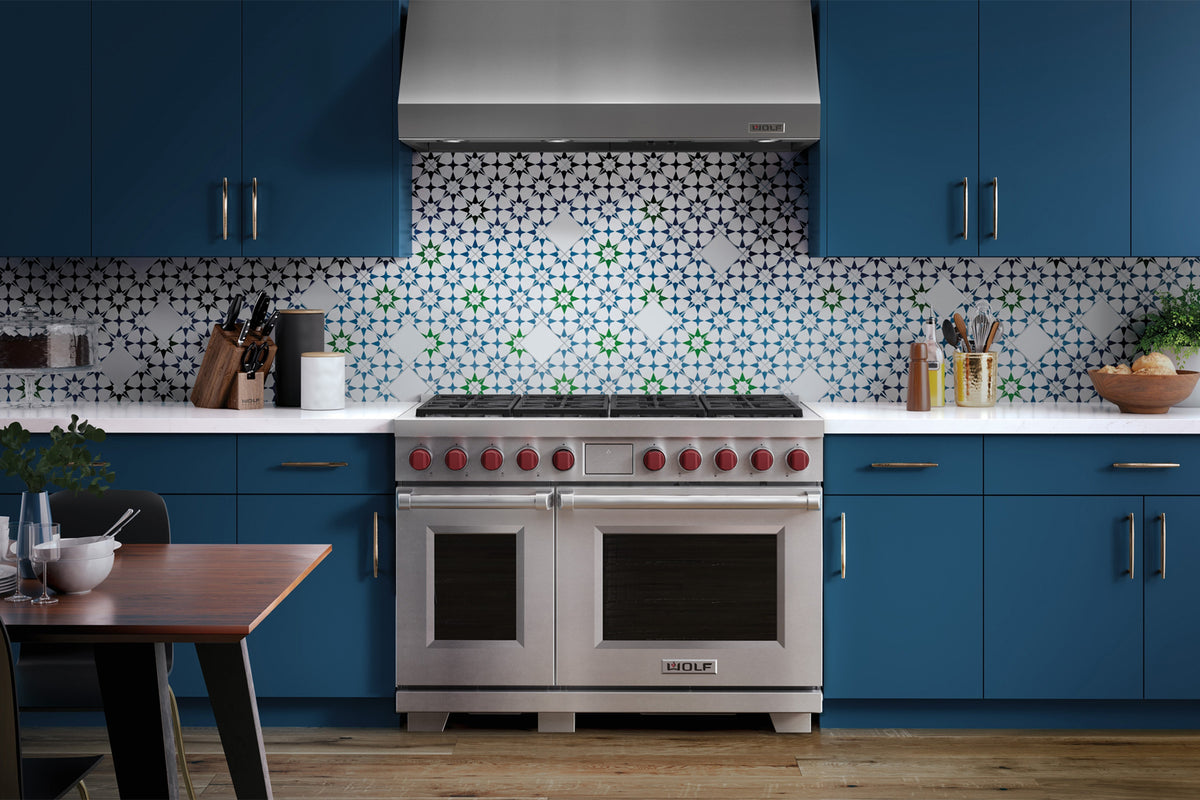 Wolf Dual Fuel 122 cm 8 burner range cooker