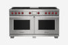 Wolf Dual Fuel 122 cm 6 burner, chargrill & Teppanyaki range cooker