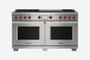 Wolf Dual Fuel 122 cm 6 burner & infrared dual Teppanyaki range cooker