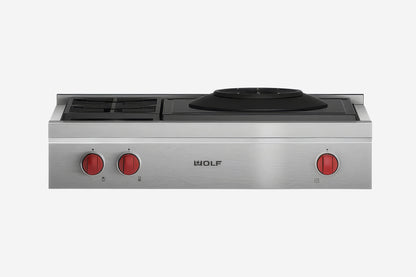 Wolf 91 cm 2 burner and wok rangetop